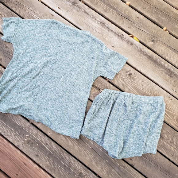 Perfect Peach | Waffle Knit Loungewear Set - Picture 3 of 4